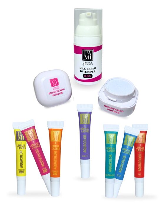 Lami & Lemilia Lashes Aquacolor komplekts